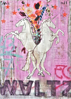 "Take this Waltz", 155 x 110 cm auf Leinwand 