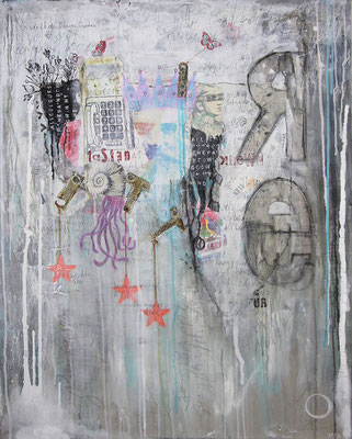 "There was a King in my Garden", 125 x 95 cm auf Leinwand