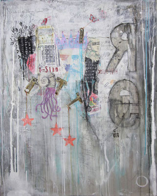 "There was a King in my Garden", 125 x 95 cm auf Leinwand