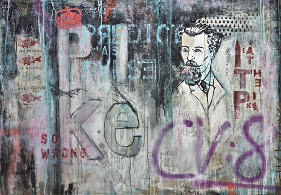 "The Pike", 105 x 150 cm auf Leinwand