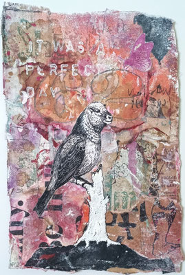 "It was a perfect day", ca. 27 x 19 cm auf Leinwand