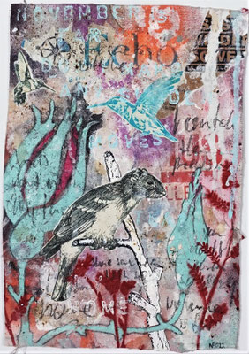 "November is far" ca. 27 x 19 cm auf Leinwand