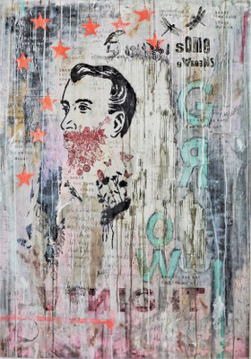 "Some gardens grow at night", 155 x 110 cm auf Leinwand