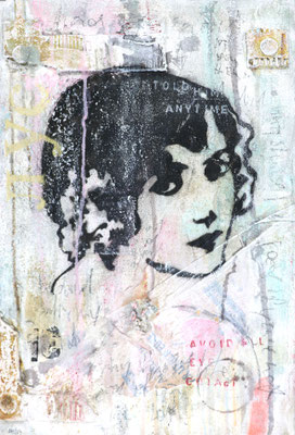 "La femme noire", 60 x 40 cm auf Leinwand