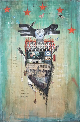 "An alignment for a day", 135 x 90 cm auf Leinwand