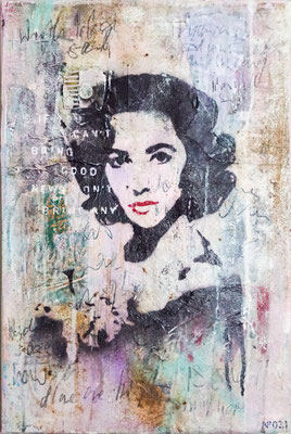 "Only good news, please!", 60 x 40 cm auf Leinwand