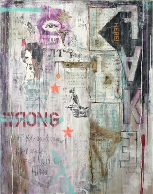"Fake", 140 x 110 cm auf Leinwand