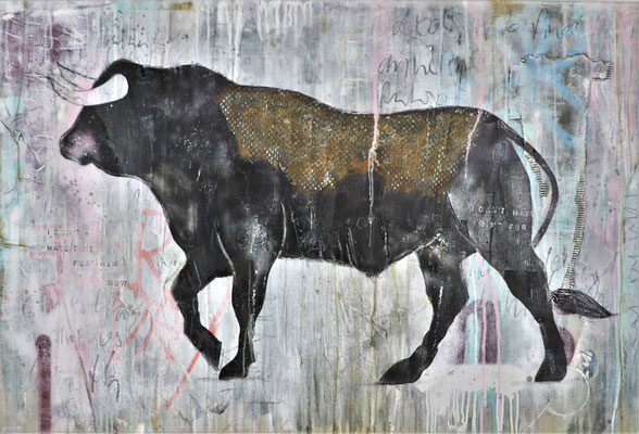 "No time for them", 90 x 132 cm auf Leinwand