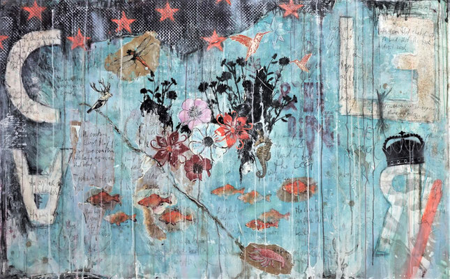 "Clear & Innocent", 100 x 160 cm auf Leinwand