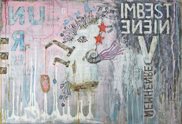 "Im besten Einvernehmen", 100 x 145 cm auf Leinwand