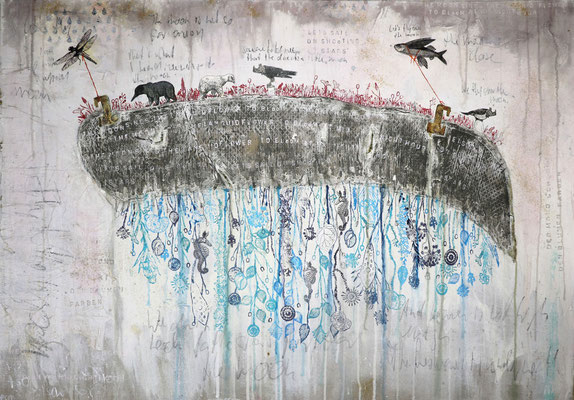"Over the Moon", 90 x 135 cm auf Leinwand