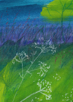 Verdant Spring- Watercolour 7x9 in white mount £12.00