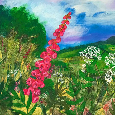 Dumpdon Hill 6x6in