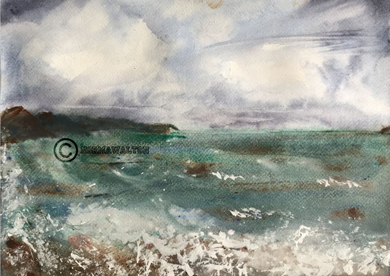 H-Sidmouth-Stormy Sea