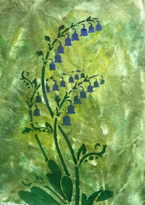 Bluebells 3 Hybrid Print-in 7x9 off white mount £15.00