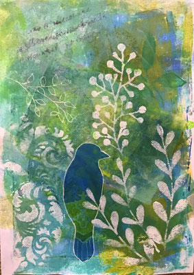 Bluebird 5x7in