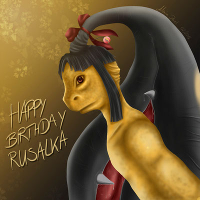 Happy Birthday Rusalka! Ein Bild von einem Flunkifer.