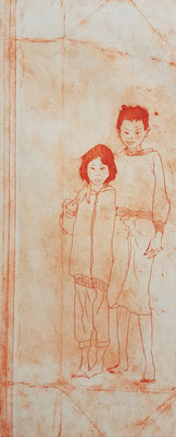 Nong Sepon V, 2021, Tetrapak-Radierung, 26 x 10,5 cm, 10 Auflagen