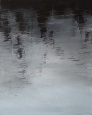 Waterworks - inside & outside IV/1, 2021, acrylic on canvas, 50 x 40 cm
