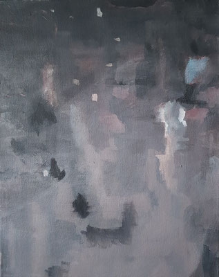 Waterworks - inside & outside III/2, 2021, acrylic on canvas, 50 x 40 cm
