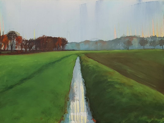 Waterworks - outside II, 2021, acrylic on canvas, 120 x 160 cm