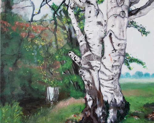 Waterworks - inside & outside I/1, 2021, acrylic on canvas, 40 x 50 cm