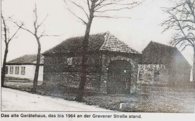 Gerätehaus an der Grevener Straße