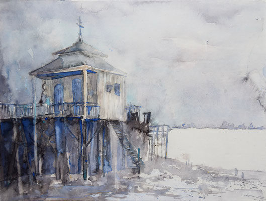 Regina Wuschek, Wasserburg am Bodensee, Aquarell