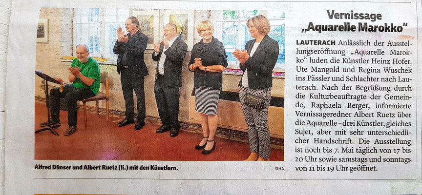 Vorarlberger Nachrichten, 03. Mai 2019, Lokal Bregenz