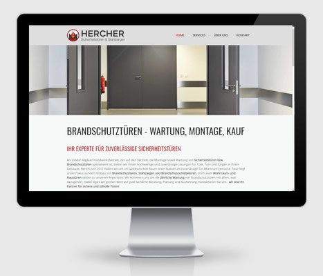 Brandschutztüren Hercher - Webdesign von websites-wolf.de