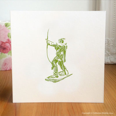 70. Robin Hood pencil drawing