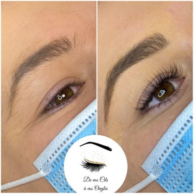 extensions de cils methode cil a cil pose sophistiquee - de vos cils a vos ongles - lannemezan