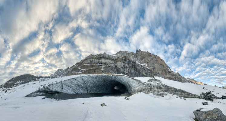 "Wintereinbruch im September" Gletscher im Griess ,  20240920-Gletscherhöhlen-Griess-PANO-3 ,   Tobilafotografie   Toni Bischof Ladir