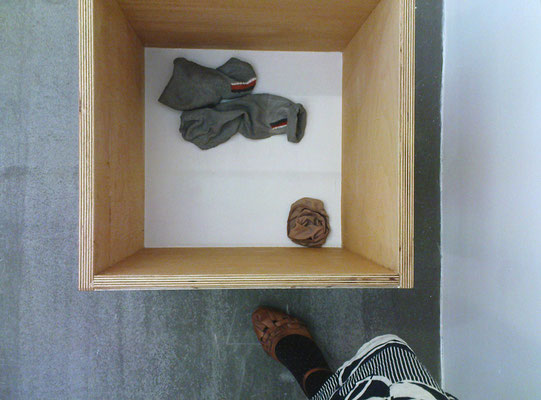 an upside-down plinth is a laundry basket, 2009