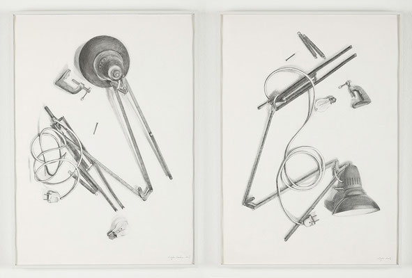 "Autopsy I and II" 70x50cm x2 graphite on paper, 2009