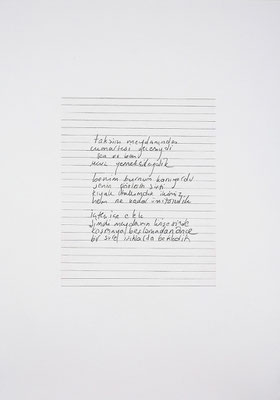 'Manuscript' 100x70cm pencil on paper, 2008