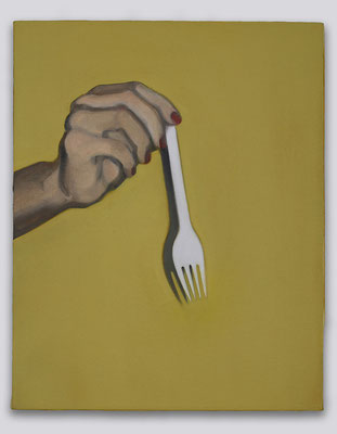 'Plastic Fork' 50x40cm oil on canvas, 2008