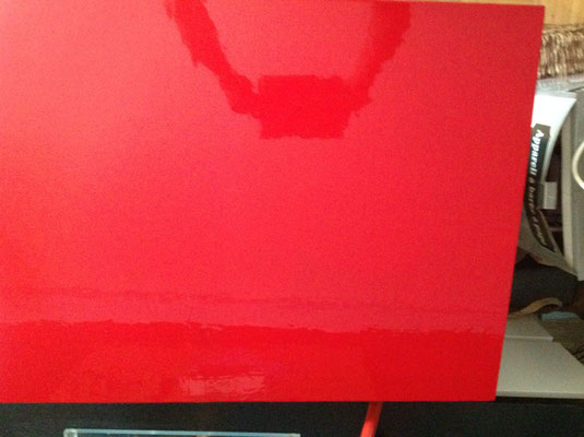Tableau 1/ 3éme couche de rouge de cadmiun