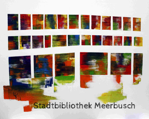 Stadtbibliothek Meerbusch 1 Öl/Leinwand 100x80