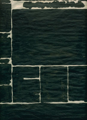 "Un jour en noir" p.35 huile sur papier "Libération" du 22 avril 2002 40x28cm.
