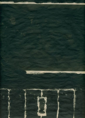 "Un jour en noir" p.4 huile sur papier "Libération" du 22 avril 2002 40x28cm. 
