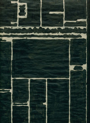 "Un jour en noir" p.20 huile sur papier "Libération" du 22 avril 2002 40x28cm.