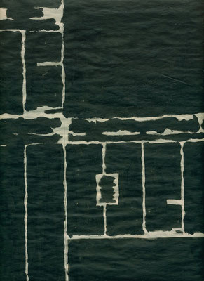 "Un jour en noir" p.31 huile sur papier "Libération" du 22 avril 2002 40x28cm.