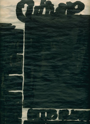 "Un jour en noir" p.36 huile sur papier "Libération" du 22 avril 2002 40x28cm.
