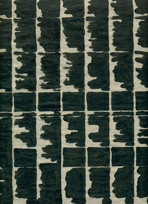 "Un jour en noir" p.43 huile sur papier "Libération" du 22 avril 2002 40x28cm.