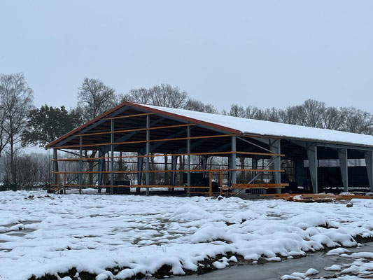 Neubau, Maschinenhalle, Bau in 2023/2024