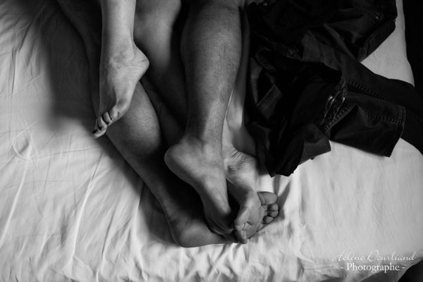 Séance photo couple en noir et blanc