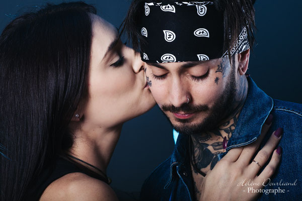 photo de couple tatoué