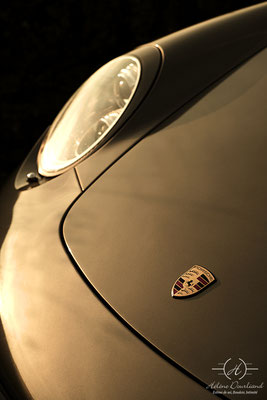séance photo porsche à la golden hour