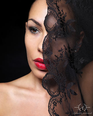 idée shooting photo femme avec de la dentelle
